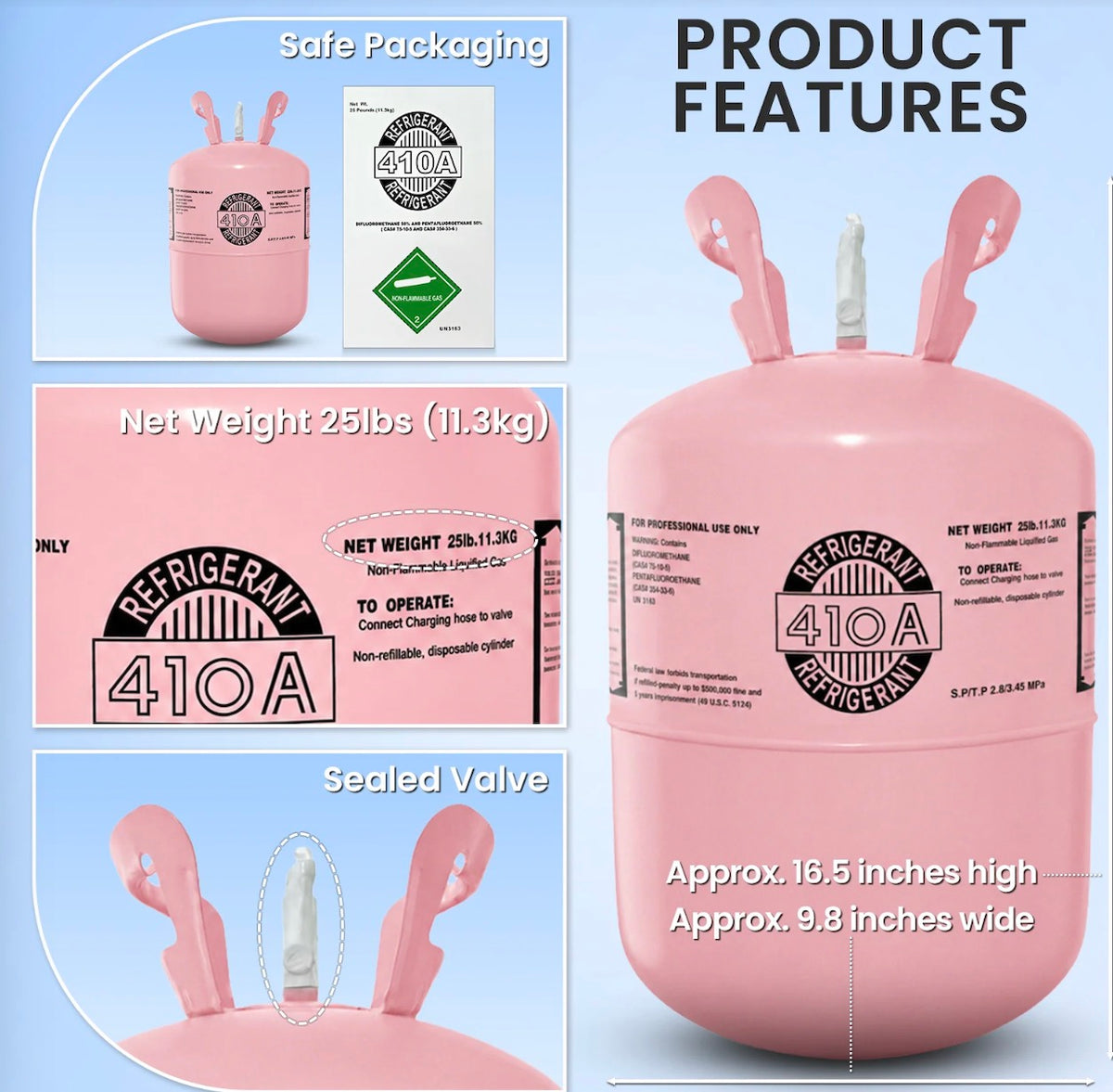 R410A compatible HVAC and refrigeration equipment