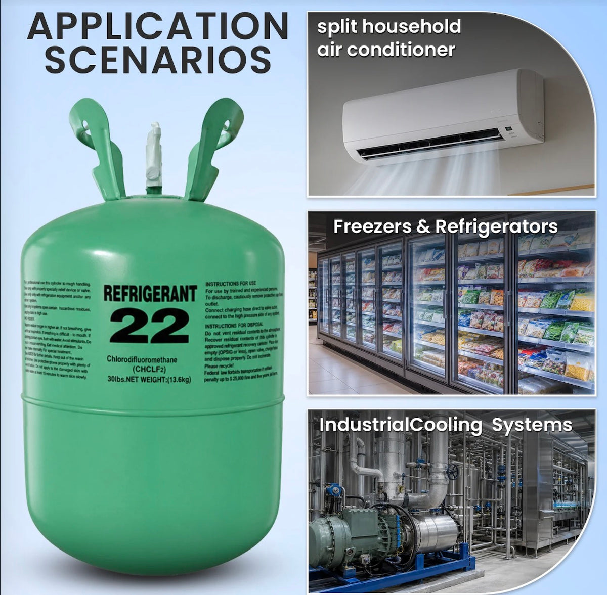 R22 refrigerant cylinder